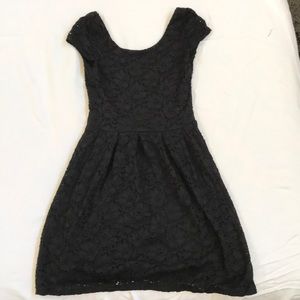 Black lace dress